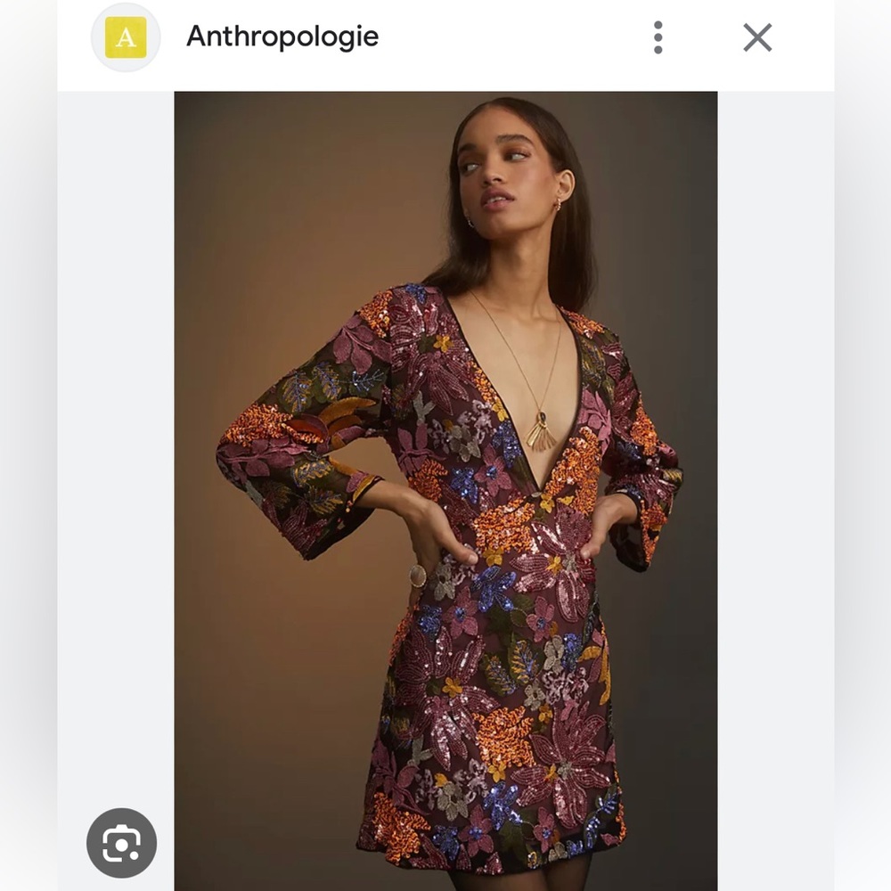 NWT Anthropology sequin dress